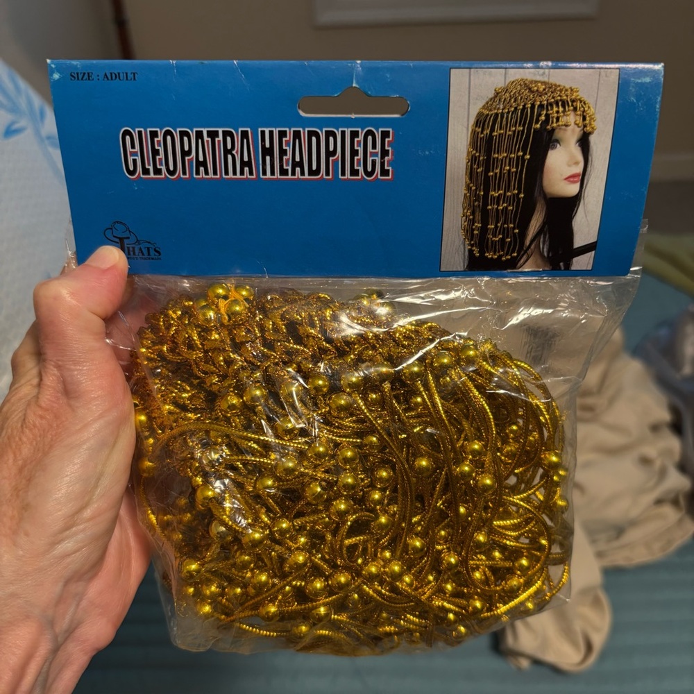 6 Gold Cleopatra Headpieces